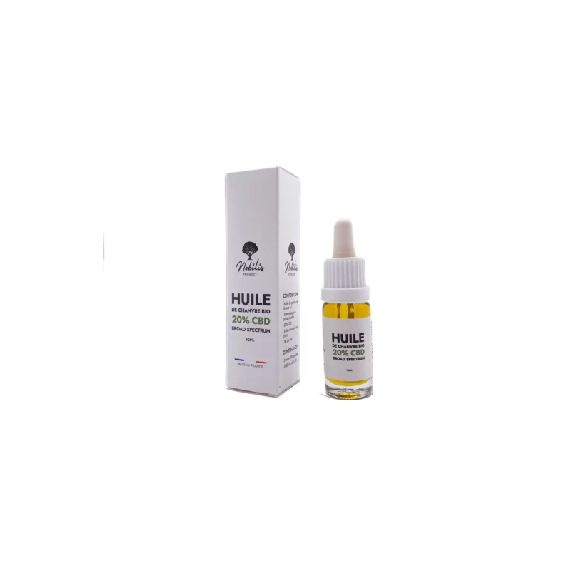 Huiles 20 % BROAD Spectrum CBD Flacon 10 ml Nobilis