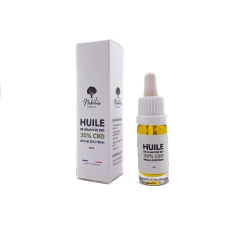 Huiles 20 % BROAD Spectrum CBD Flacon 10 ml Nobilis