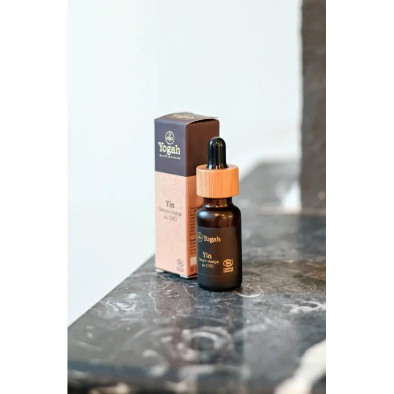 Sérum VISAGE YIN réparateur Bio CBD  de chez Yogah